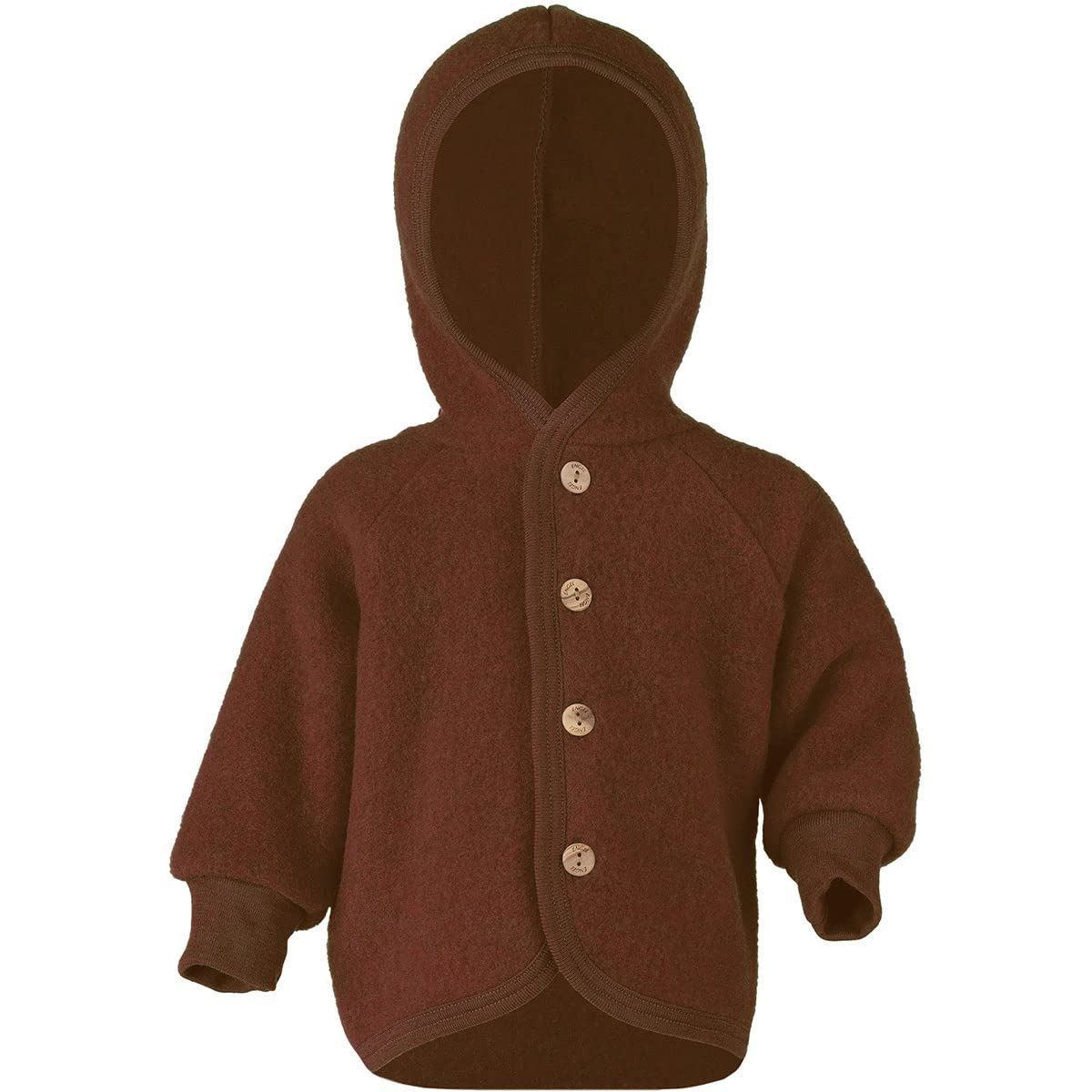 Engel Baby Jacke Fleece, Schurwolle, Natur, Gr. 50/56-86/92, 4 Farben (50-56, Zimt Melange)…