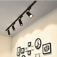 Vista 7 de H Kit de rieles de iluminación de riel de 120 V, 3.3 pies, 3 cables, circuito único tipo H con tapas finales y conector de alimentación de extremo