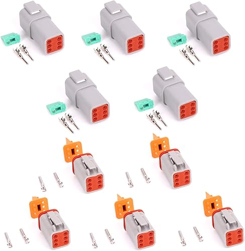 Miniatura 12 de DT06 & DT04 Kit de conectores DT 2,3,4,6,8,12P macho y hembra automotriz eléctrico impermeable conectores de cable enchufe 16-22AWG con 35