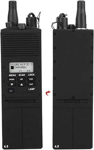 Milltrip Estuche de plástico duradero para radio de 2 vías para cosplay, tácticas de imitación