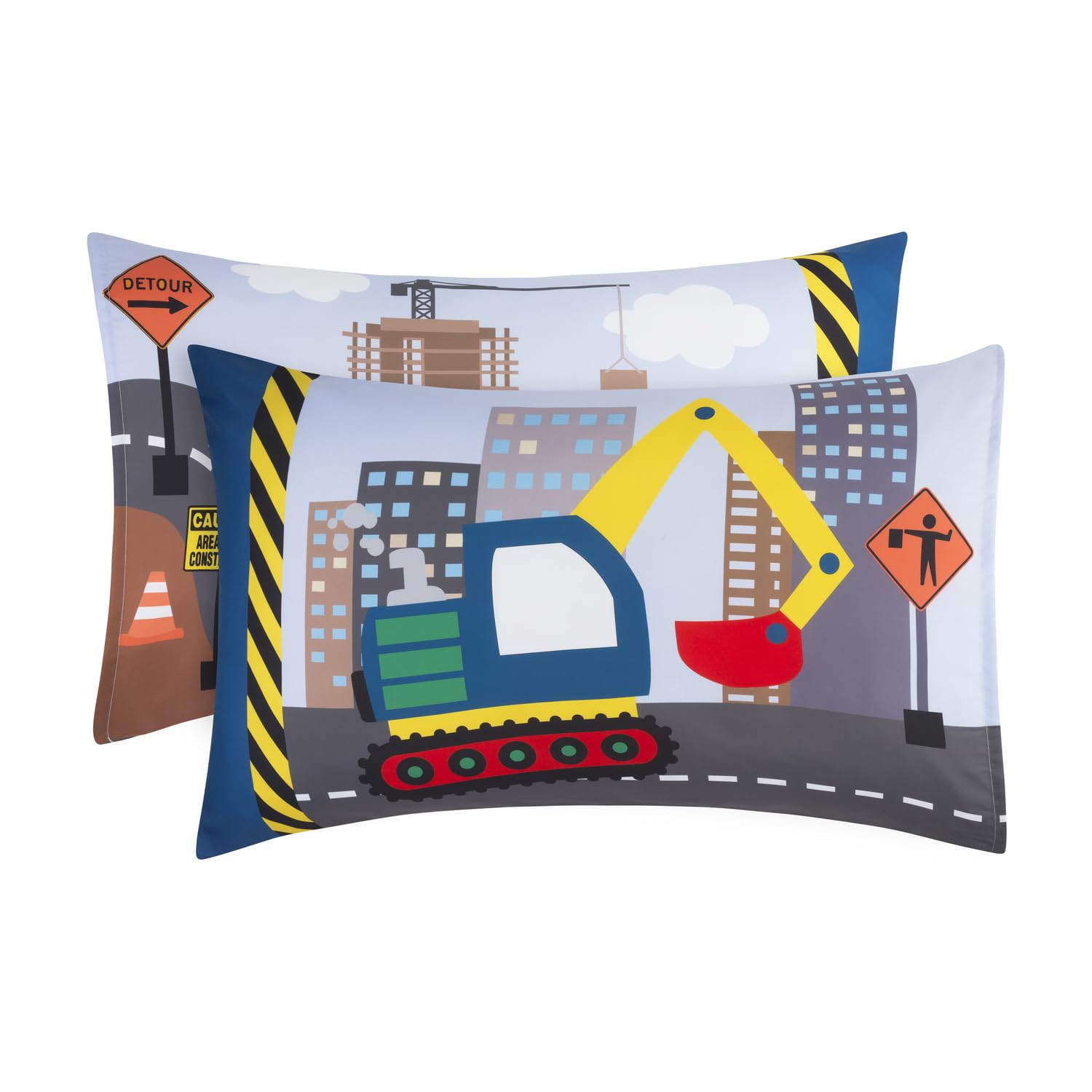 Juego de sábana bajera y funda de almohada para niños, de microfibra suave, transpirable e hipoalergénica