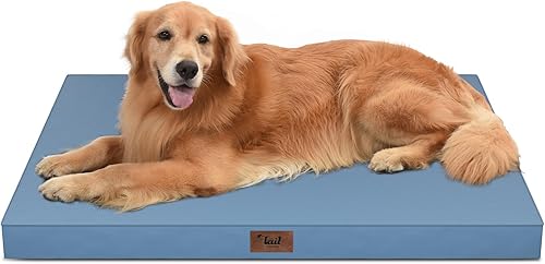 Miniatura 82 de Cama Ortopédica para Perros de Exterior para Perros Medianos y Gatos, Tapete Plano Impermeable para Mascotas con Espuma de Caja de Huevos y Funda