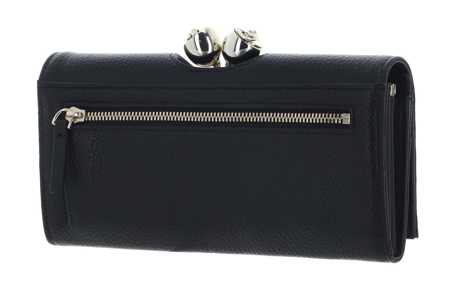 Ted Baker Roosali Rose Detail skórzana torebka z pomponem czarna