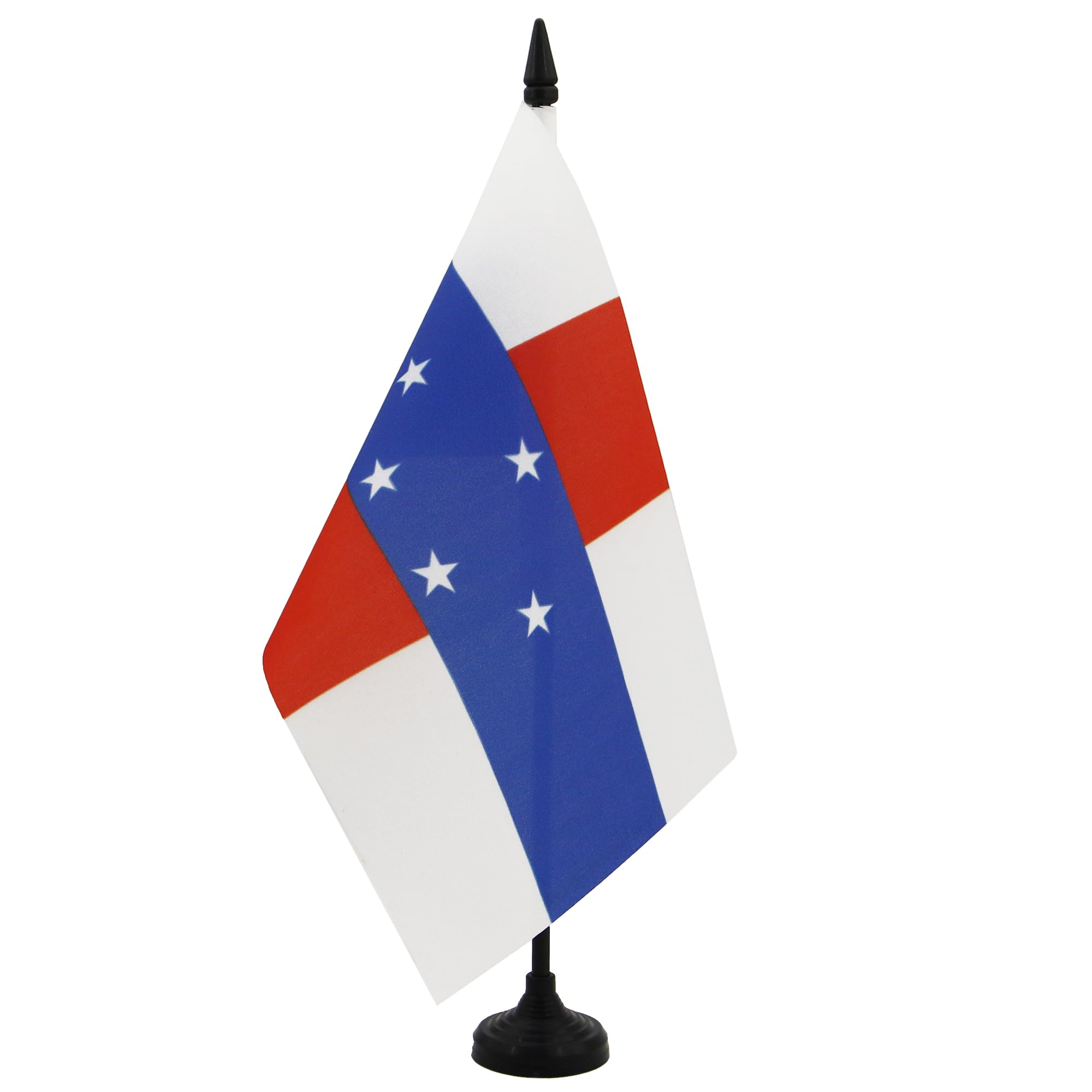 AZ FLAG Netherlands Antilles Table Flag 6x8 in 100D Polyester Plastic Base