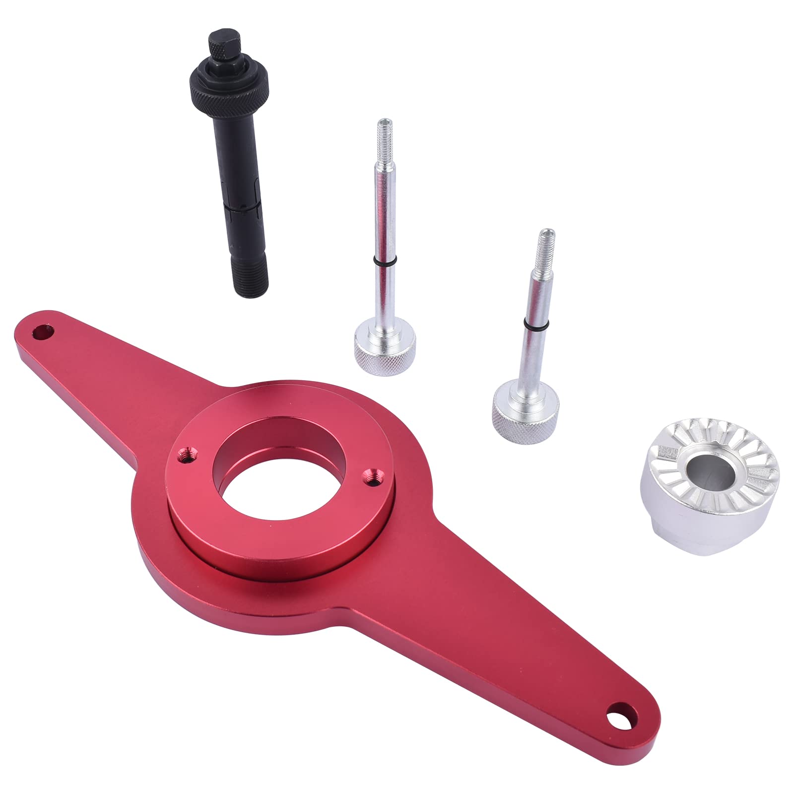 Outil de Montage D'amortisseur de Vibrations Compatible avec G0lf Pa-ss at Sha-ran Ti-guan 0ctavia Su-perb Alham-bra Le0n T0led0 A3 A4 A5 1.8L 2.0L TFSI T10531