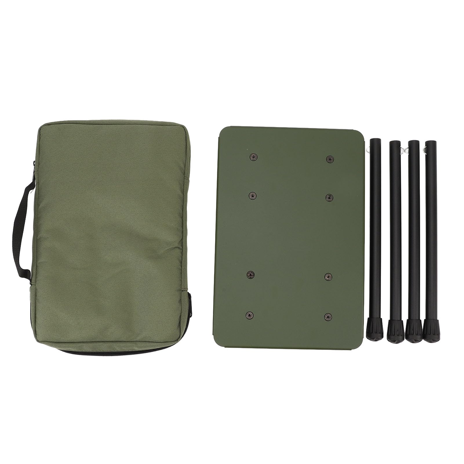 LIZEALUCKY Sgabello pieghevole portatile Cuscino del sedile in tessuto Oxford leggero in alluminio Supporto 330,7 libbre Sedia da campeggio per escursionismo da viaggio con carico (Verde)