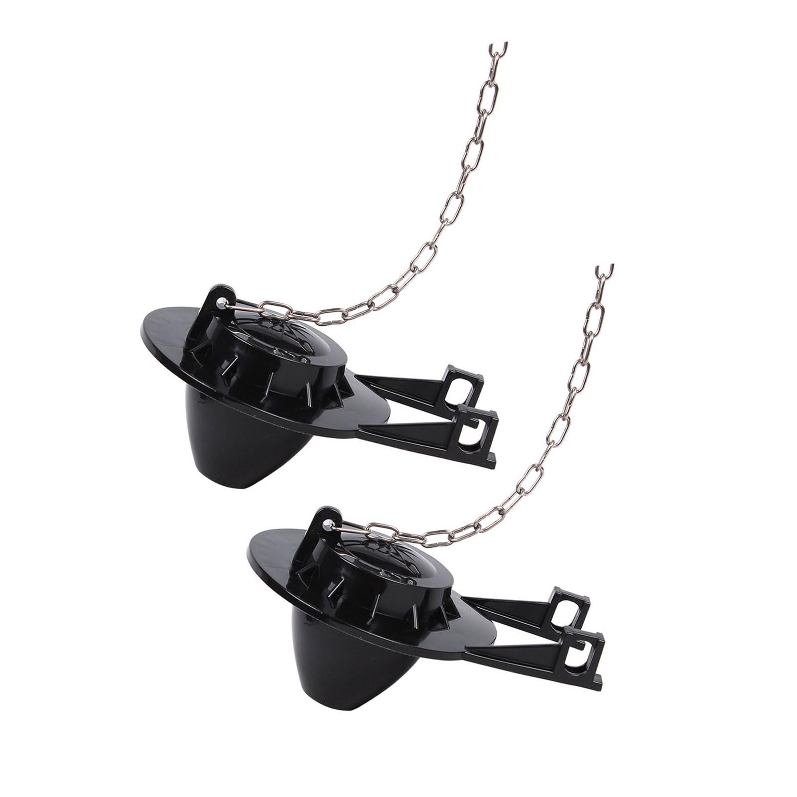 2Pcs Toilet Flapper Replacement 2inch Toilet Stoppers Flapper Water Saving Flush Valves with Stainless Chain Replacement