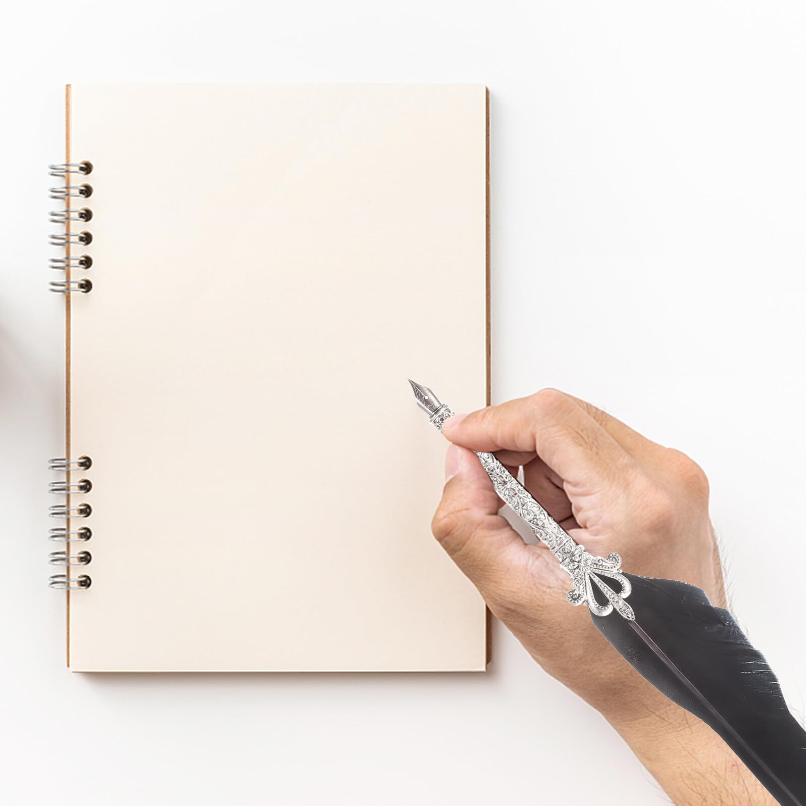 4 Ensembles Stylos Plume Décoratifs Stylo à Encre pour Calligraphie Signature et Écriture Professionnelle