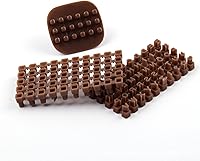 Vista 4 de Sellos de letras para arcilla, sellos de plástico del alfabeto para arcilla, letras del alfabeto pequeño, kit de sellos de cerámica, accesorios