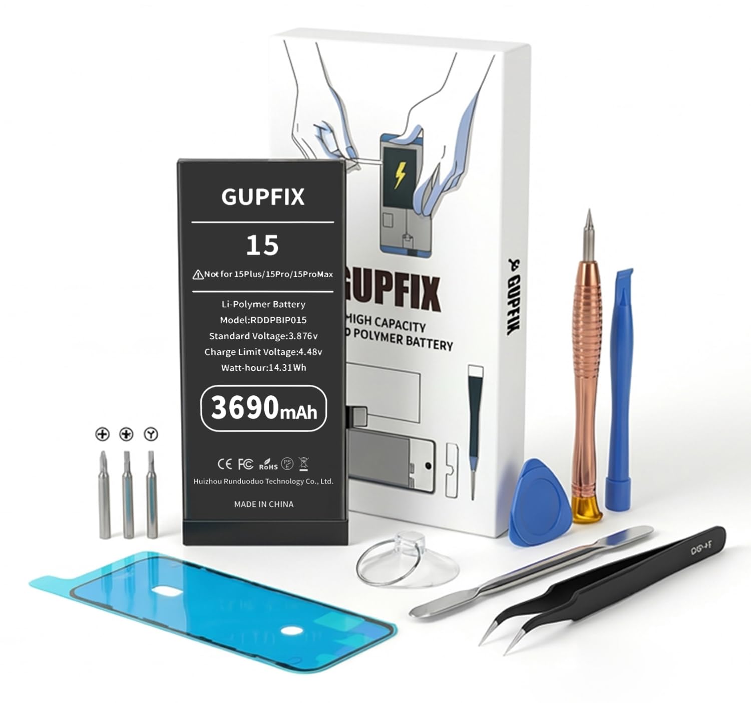 Diagnostic Battery for iPhone 15 No Pop-up Unknown Part Warning