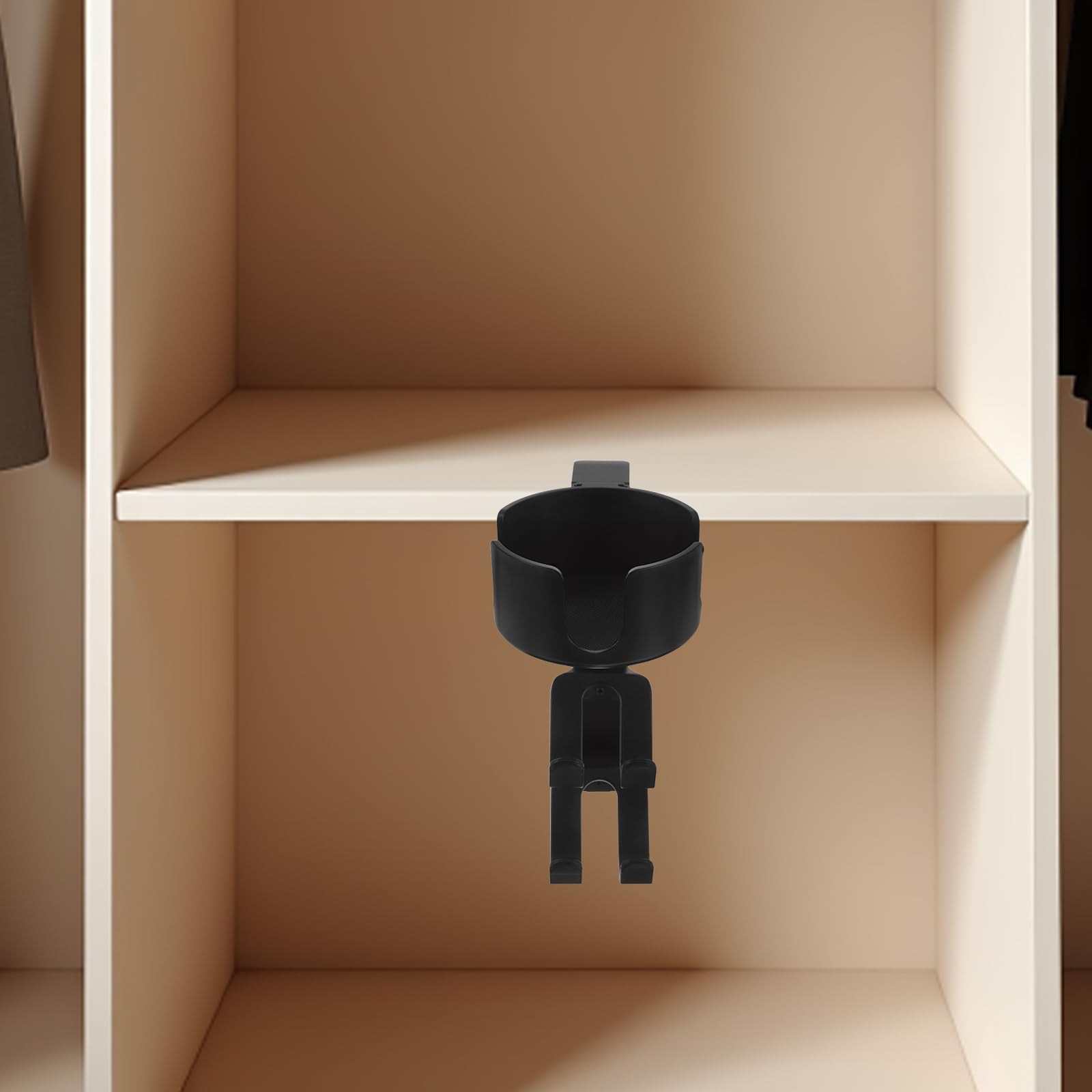 SOIMISS Supporto Cuffie da Scrivania Multifunzione con Morsetto Portabicchieri Regolabile e Gancio Organizer Antiscivolo per Ufficio e Casa