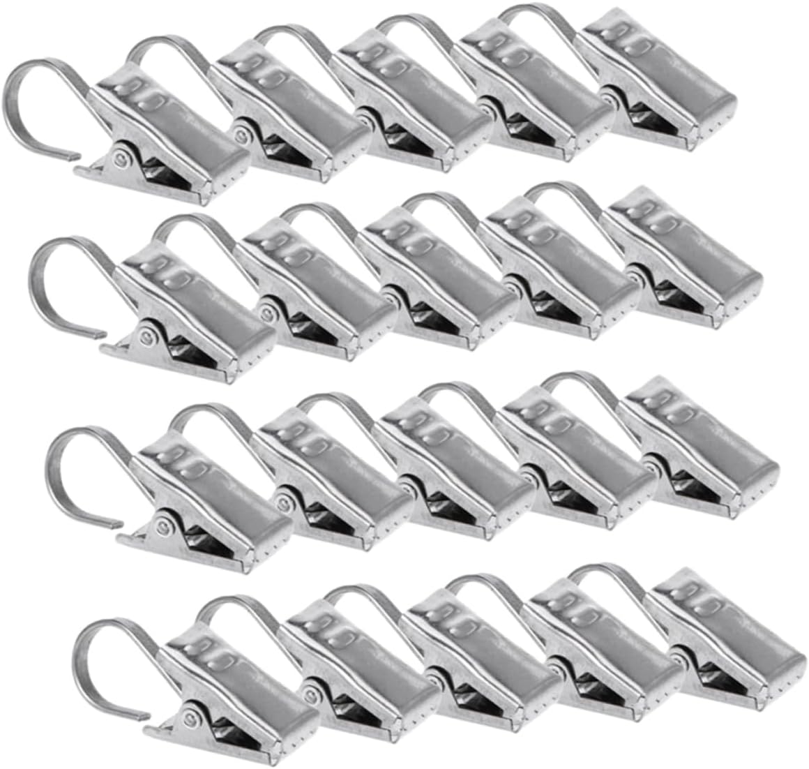 Cabilock 108pcs Curtain Hooks Curtain Clips for Bathroom Home Use Easy to Install for Heavy Drapes Photos for Window image 2