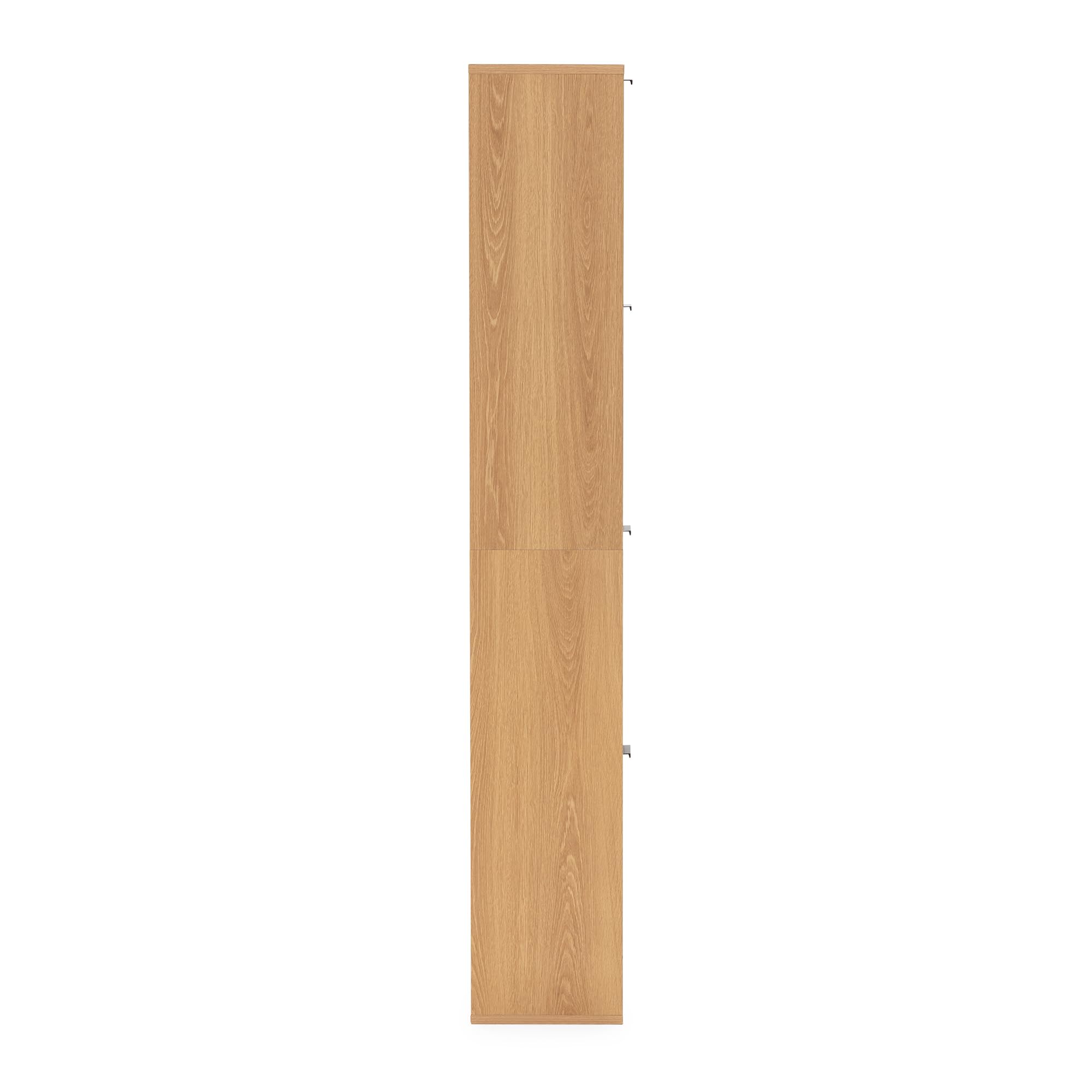 HOMN LIVING Mueble Zapatero Lluvia 4 Puertas Color Roble, 66 cm (Ancho) 24 cm (Profundo) 150 cm (Altura)