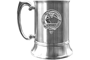 Wallace Scottish Clan Crest Pewter Badge Tankard