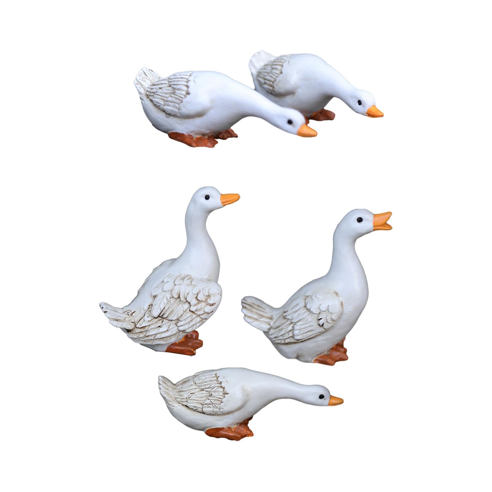 Cute Resin Duck Statue Crafts Outdoor Duck Sculpture for Bedroom Patio Lawn|Home Decoration Items for Living Room Durable Home Garden Tool Kit for Soil Cultivator-image-28