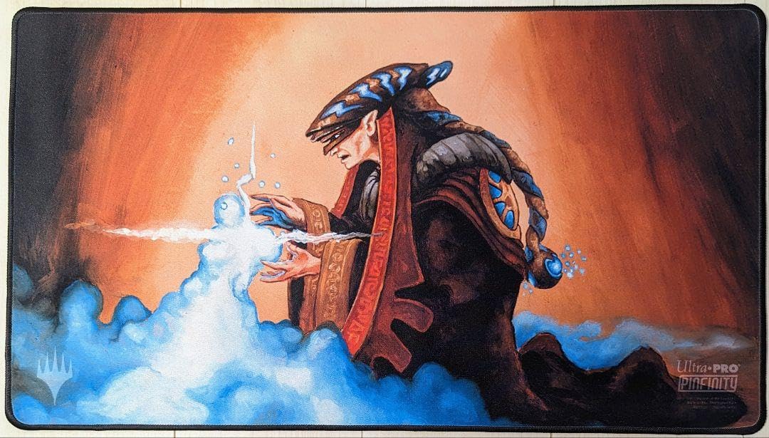 【未使用】マナ漏出　世界限定100枚プレイマット　＆　ピンズ　セット 未使用】マナ漏出世界限定100枚プレイマット＆ピンズセット