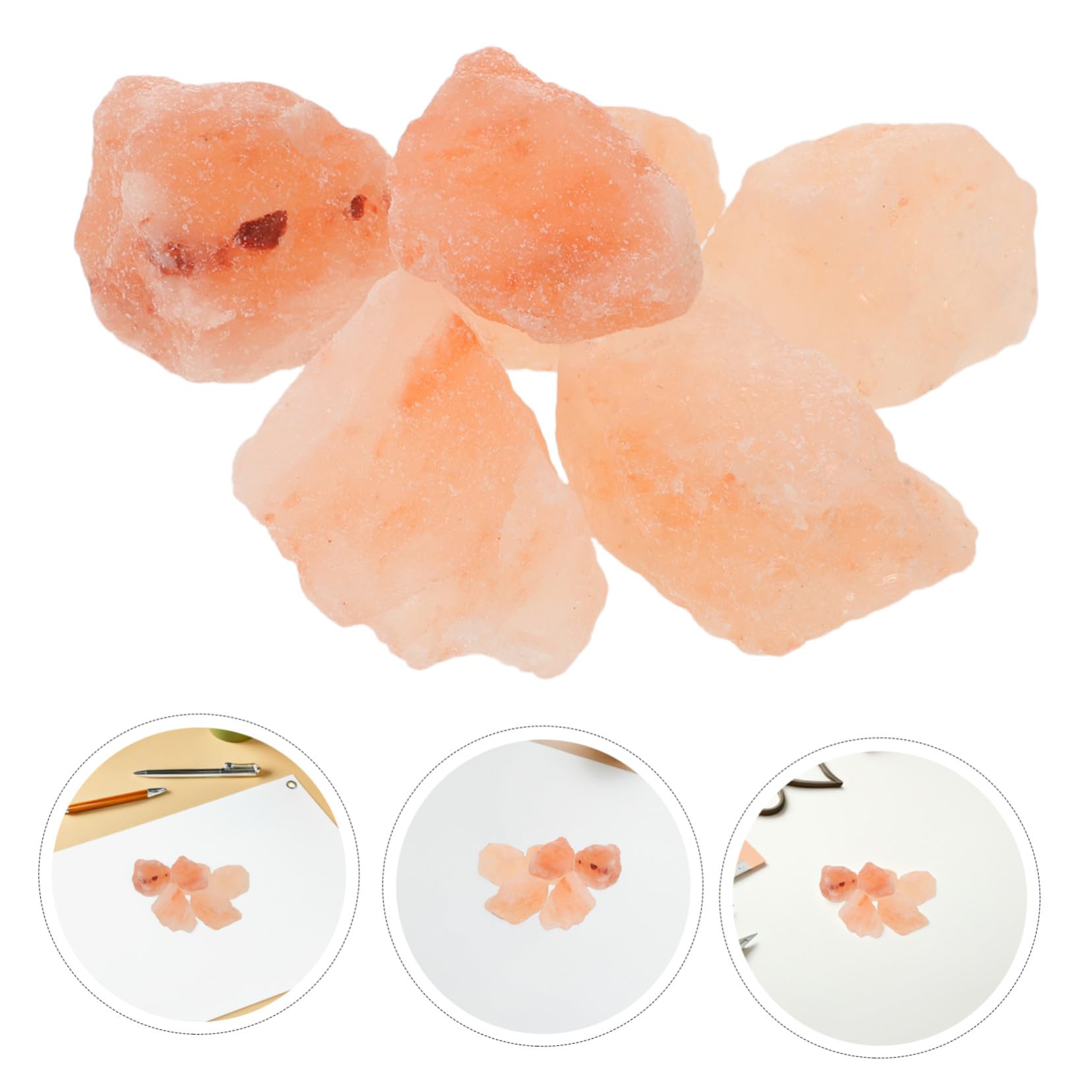 ABOOFAN Sel Rose de Himalaya Bio Vrac Morceaux de Sel Cristallin Naturel pour Décoration Intérieure Lampes et Bols