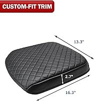 Vista 6 de KBH Funda para reposabrazos de consola central para Chevy Silverado y GMC Sierra 2019 2020 2021 2022 2023 2024 2025 2026, protector de tapa de Negro