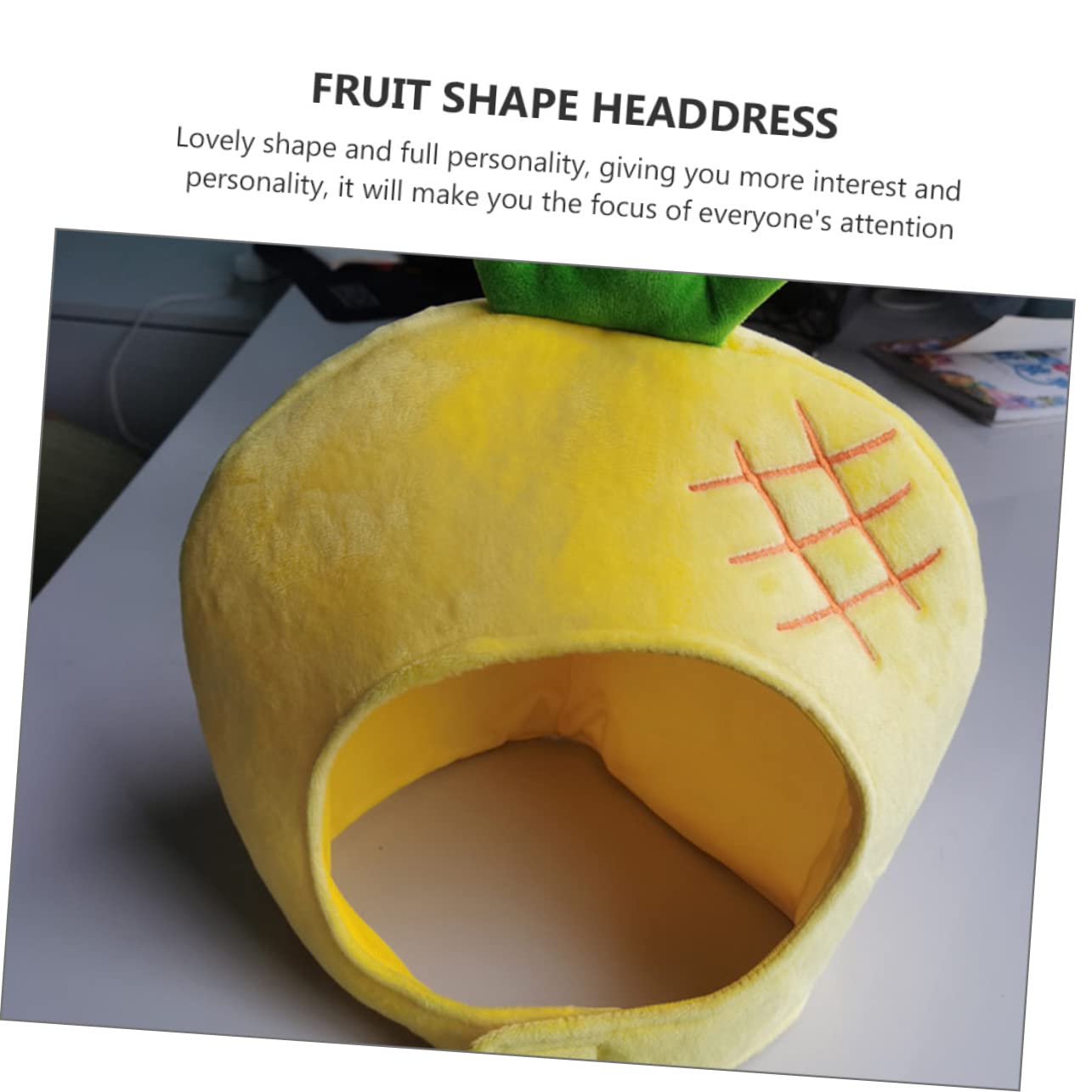 5pezzi Cappello Divertente Forma Di Ananas Accessorio Fotografico Per Feste e Eventi Per Party e Celebrazioni Con Amici