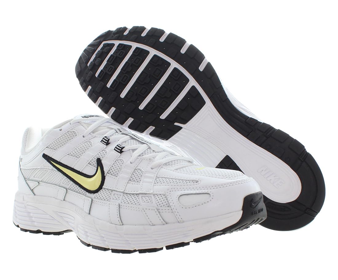 Nike P-6000 TRK3 Unisex Shoes Size 13, Color: White/Lemon Chiffon/Black