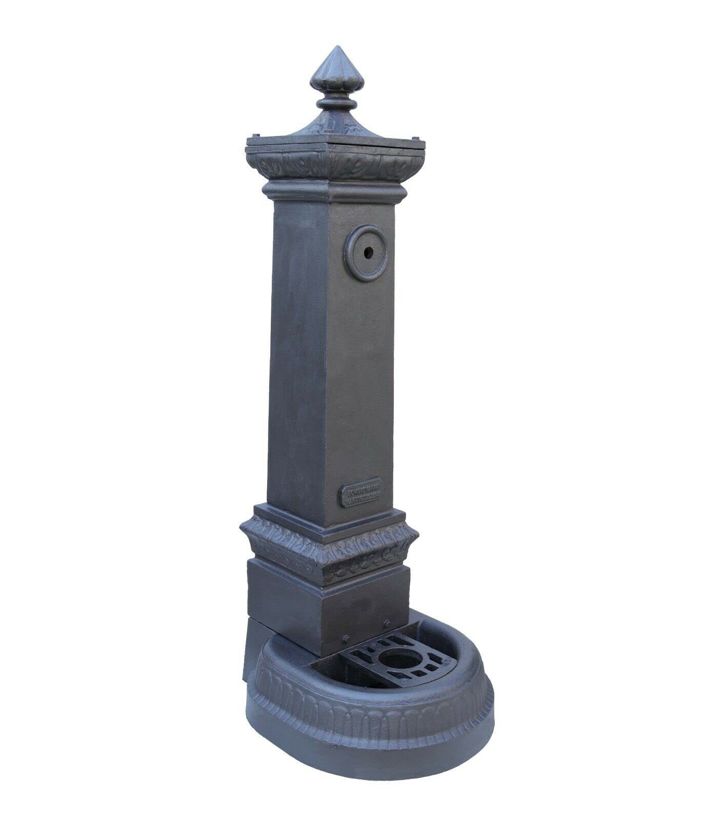 Fonderia Bongiovanni | Fontana Ghisa da Esterno | Fontana in Ghisa | Fontana a Colonna | per Casa Giardino | Parco Comune | Modello Milano | Altezza 125 cm | senza Rubinetto | Fontanella da Giardino