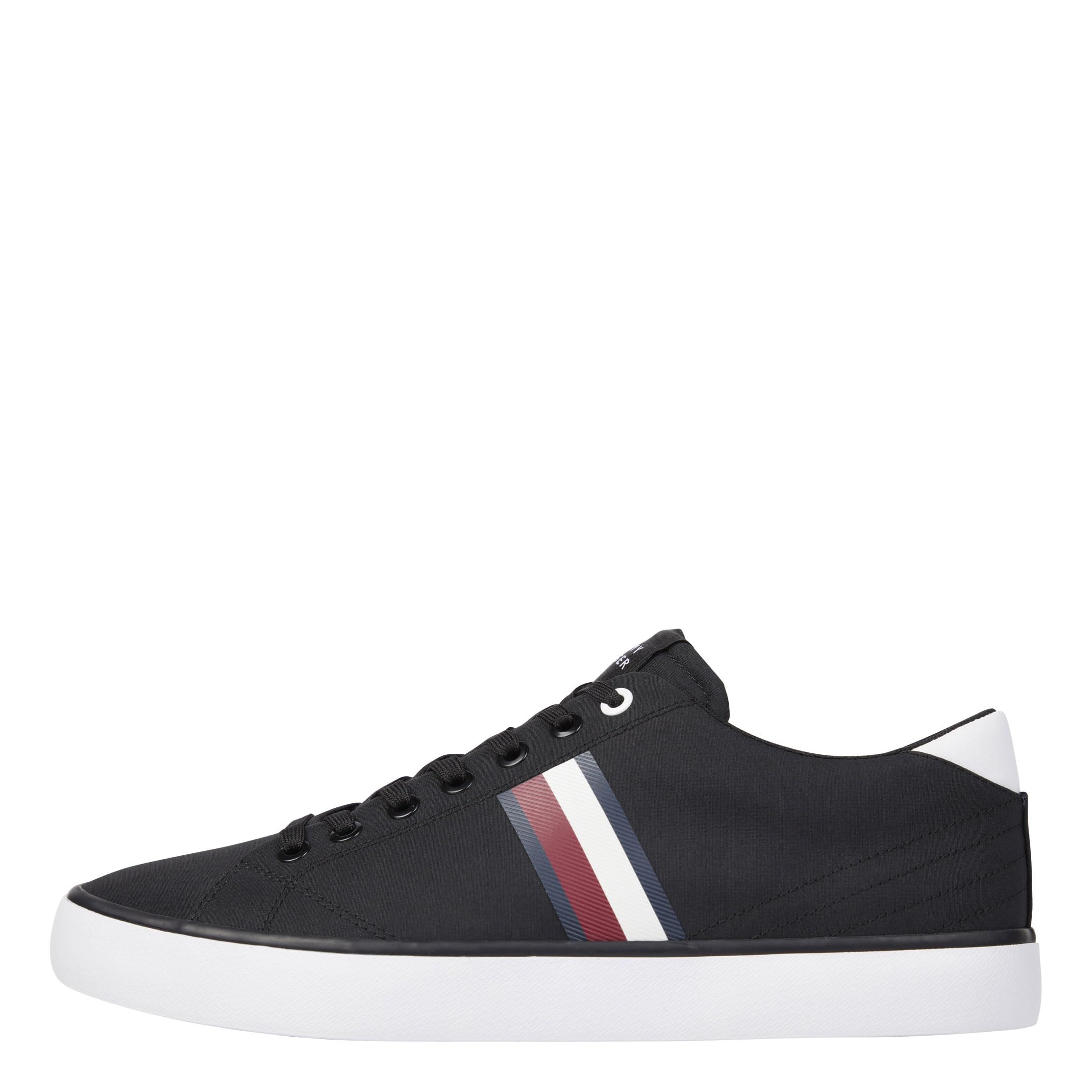 Tommy Hilfiger Malla de Rayas Bajas TH Hi Vulc, Tenis vulcanizados Hombre