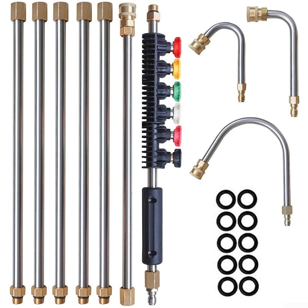 Mighty Clean Tools Full Set of Ten High Pressure Wands and Five Nozzle Selection