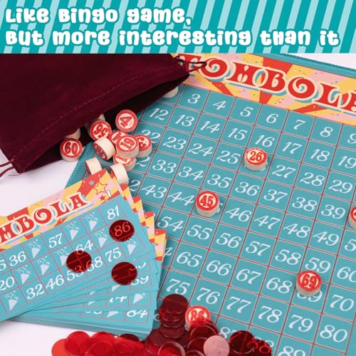 Juego Tombola Bingo, tradicional italiano hasta 24 jugadores miniatura 3