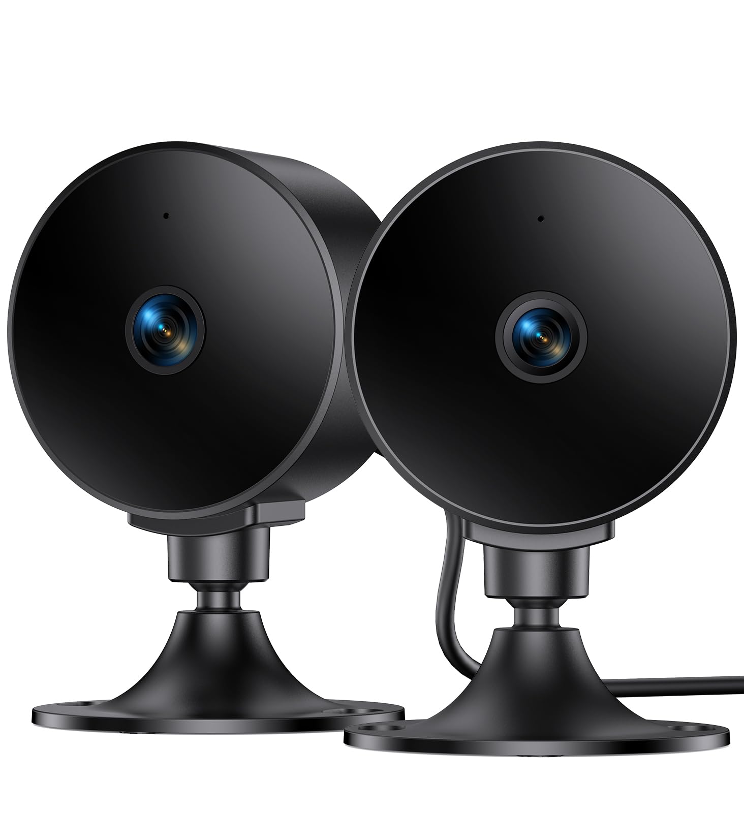 Elelink Indoor Security Camera 2K 3MP, Motion & Sound Detection, Real-Time Alerts, Two-Way Audio, Works with Alexa & Google Assistant, Home Security