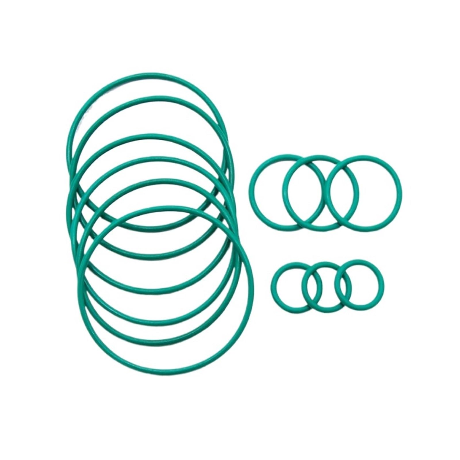 10-Pack FKM O-Ring gaskets CS 2mm Outer Diameter 5~100mm fluororubber(OD 72mm ID 68mm)