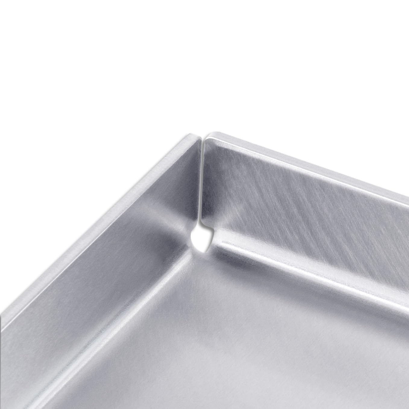 FENNEK Płyta grillowa Plancha 40 x 30 cm Teppanyaki bez przedniego brzegu | 4,0 mm ze stali nierdzewnej | Idealna na burgery, warzywa, ryby, steki i wiele więcej | Zmywalna w zmywarce | Wyprodukowana