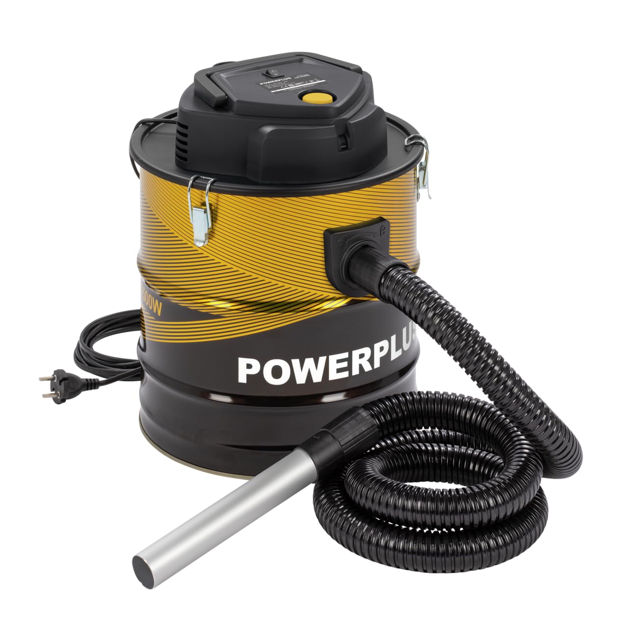 POWERPLUS Aspirador de Cenizas POWX3018-1800 W y 18 kPa de Potencia de succión