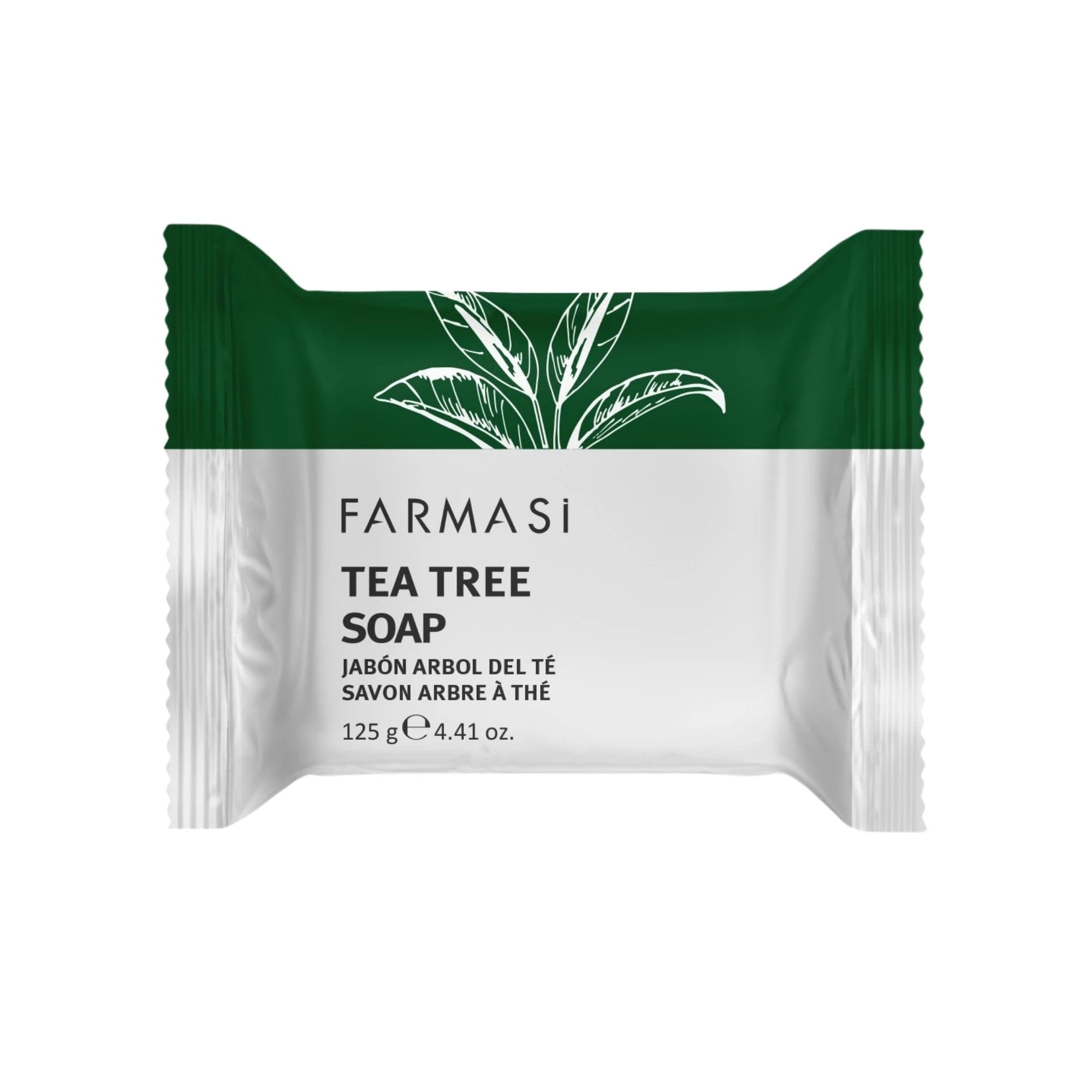 FARMASi Dr. C. Tuna Tea Tree Soap, Refreshing & Hydrating Face & Body Cleansing Bar, Gentle Daily Care, 4.41 Oz (Pack of 1)