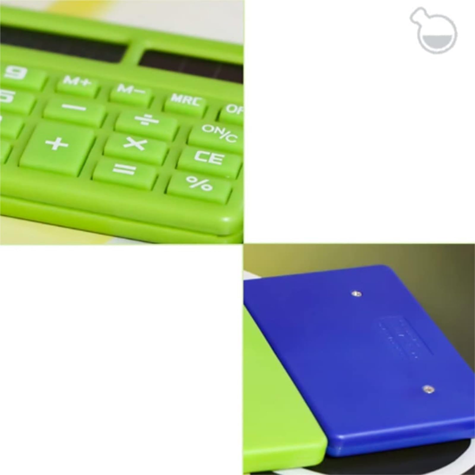 Calcolatrice per Ufficio Calcolatrice Tascabile con Display LCD A 8 Cifre, for Scuola, Studenti, Ufficio, Portatile, Piccola Calcolatrice Quadrata Scuola(Grün)