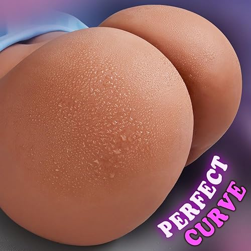 Miniatura 2 de Masturbador masculino marrón de 11 libras con vagina virgen y anal, juguete sexual realista de tamaño real para hombres, masturbador realista con 2