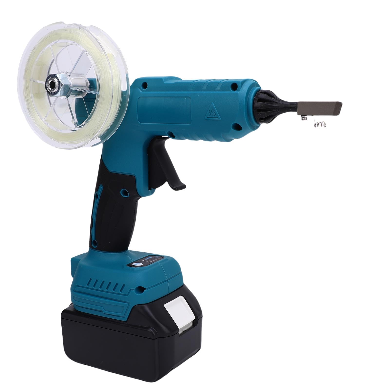 Jeffergarden Niewidoczny Pistolet do Klejenia światłowodów, Bezprzewodowy Pistolet do Klejenia na Gorąco z Akumulatorem 3000 MAh i wklęsłą dyszą, Okablowania Wewnętrznego FTTR i (wtyczka UE)
