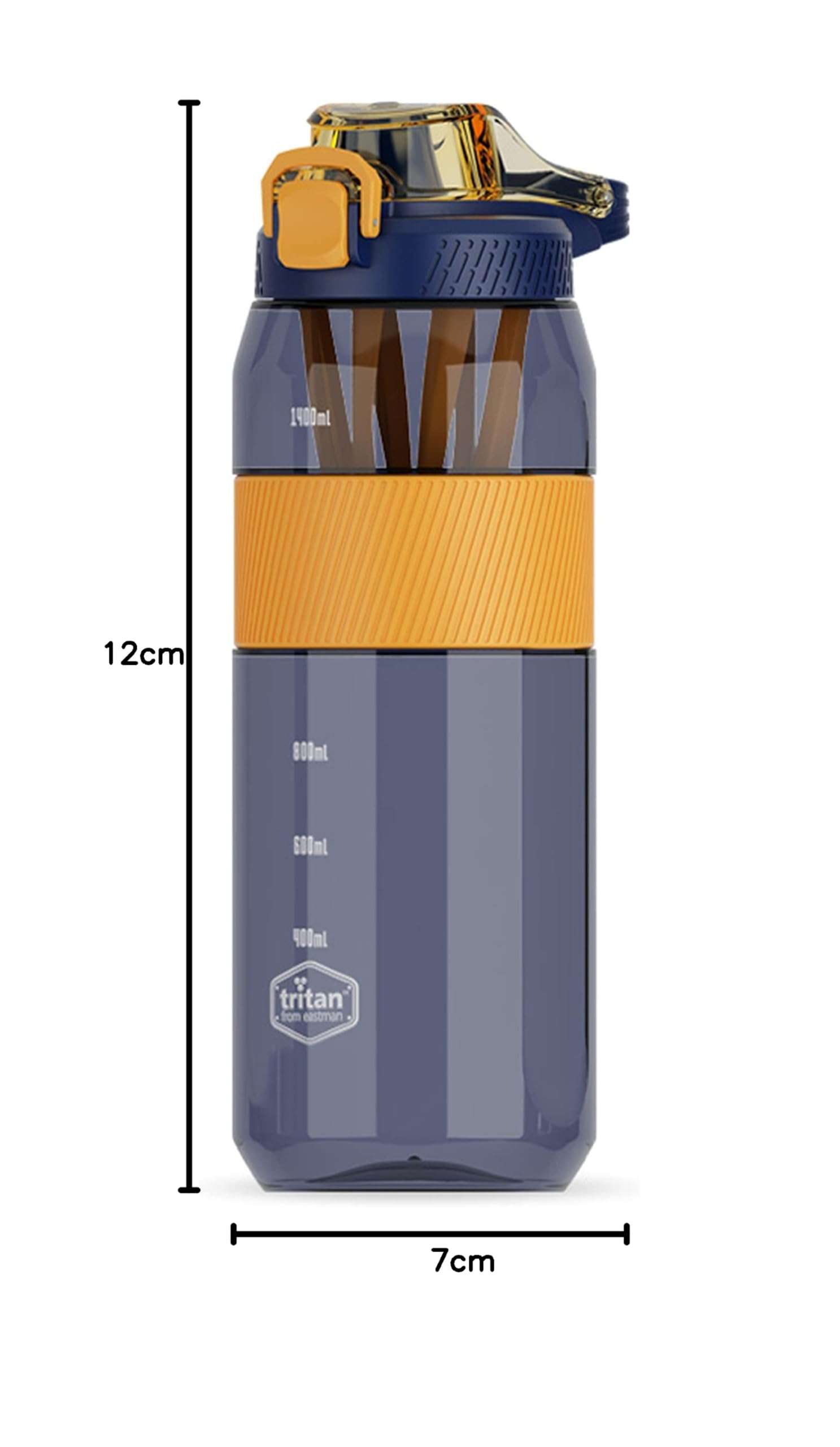 Obvie 1600ml Water Bottle with Straw & Fruit Infuser -9