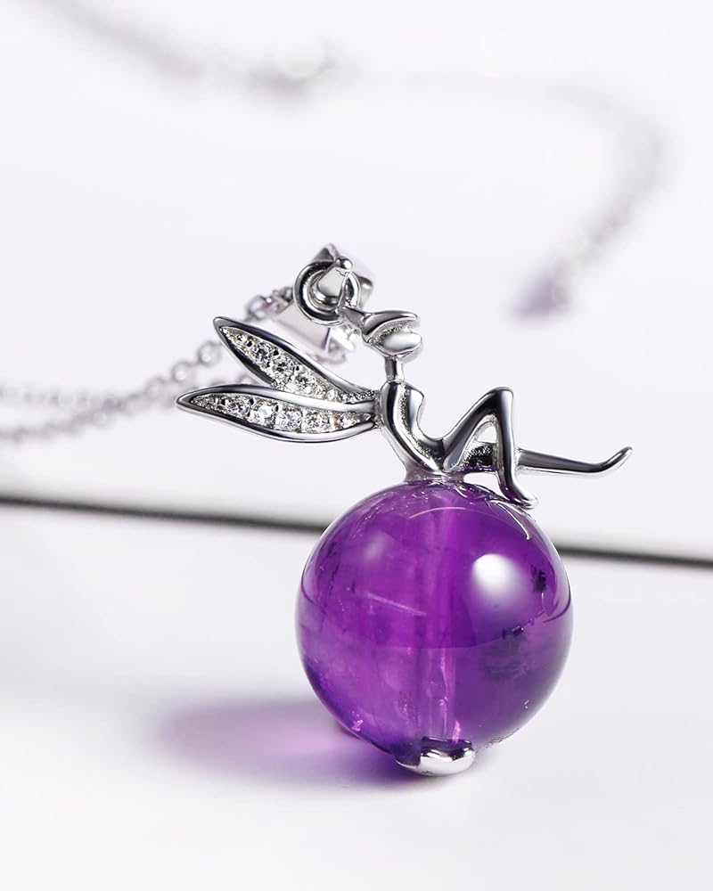 シルバー　925　妖精　フェアリー ペンダント ストーン付　ネックレス　ガーネッ シルバー 925 妖精 フェアリー ペンダント ストーン付