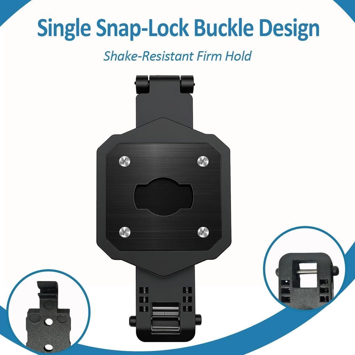 Camera Mount - Compatible with Axon Body Cameras 2/3/4, Lightweight Aluminum Alloy Construction, Suitable for Uniforms (1pc) (Single)