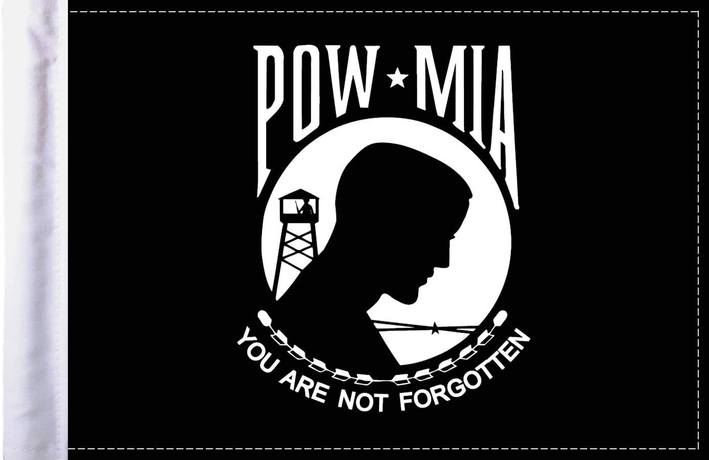 Pro Pad New POW-MIA Motorcycle Flag 6/9 Inch Exclusively