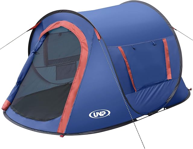 Tente pop-up,2 Tente de camping pour personne, Tente portable de plage, Tentes d'ombre facile Pop Up 2 Portes pour la randonnée en camping & Voyage avec un sac de transport