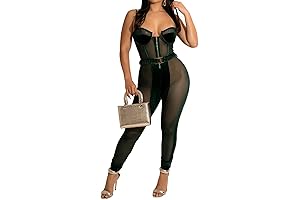 5Z6Y Women Sexy Clubwear Two Piece Set Jumpsuit