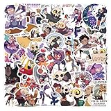 55pcs The Owl House Stickers for Kids Teens Girls Adult, Waterproof Vinyl Movie Decal for Water Bottle Skateboard Guitar Travel Case Bike Laptop,Car Bumper,Luggage,Phone (E)