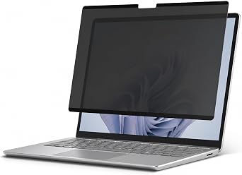Megoo MagShield Magnetic Privacy Screen for Surface Laptop 7/8 13.8 Inch | Side View Protection, Quick Attach Magnetic Design, Professional Privacy Filter for Remote Professionals