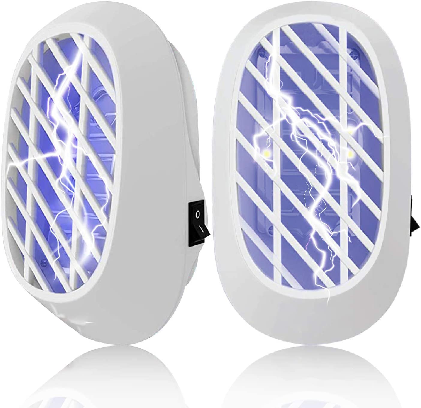 Bug Zapper Plug in, Mosquito Killer Indoor, Ultrasonic Pest Repeller 2 Packs, Electronic Repellent Plug in Pest Control for Mice, Cockroaches, Ants, Fly, Mosquitoes, Rodent, Harmless to Pets and Human
