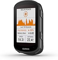 Vista 2 de Garmin Edge 540 Solar - Computadora de ciclismo GPS de carga solar con controles de botón, entrenamiento adaptativo específico, navegación avanzada