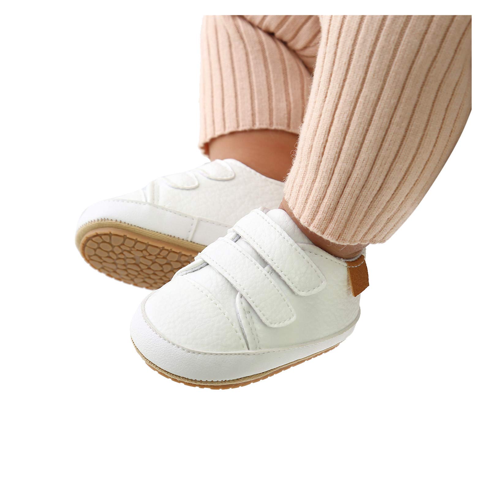 Zapatillas Deportivas para bebé niñas con Antideslizante Cuero Caminantes Goma niños