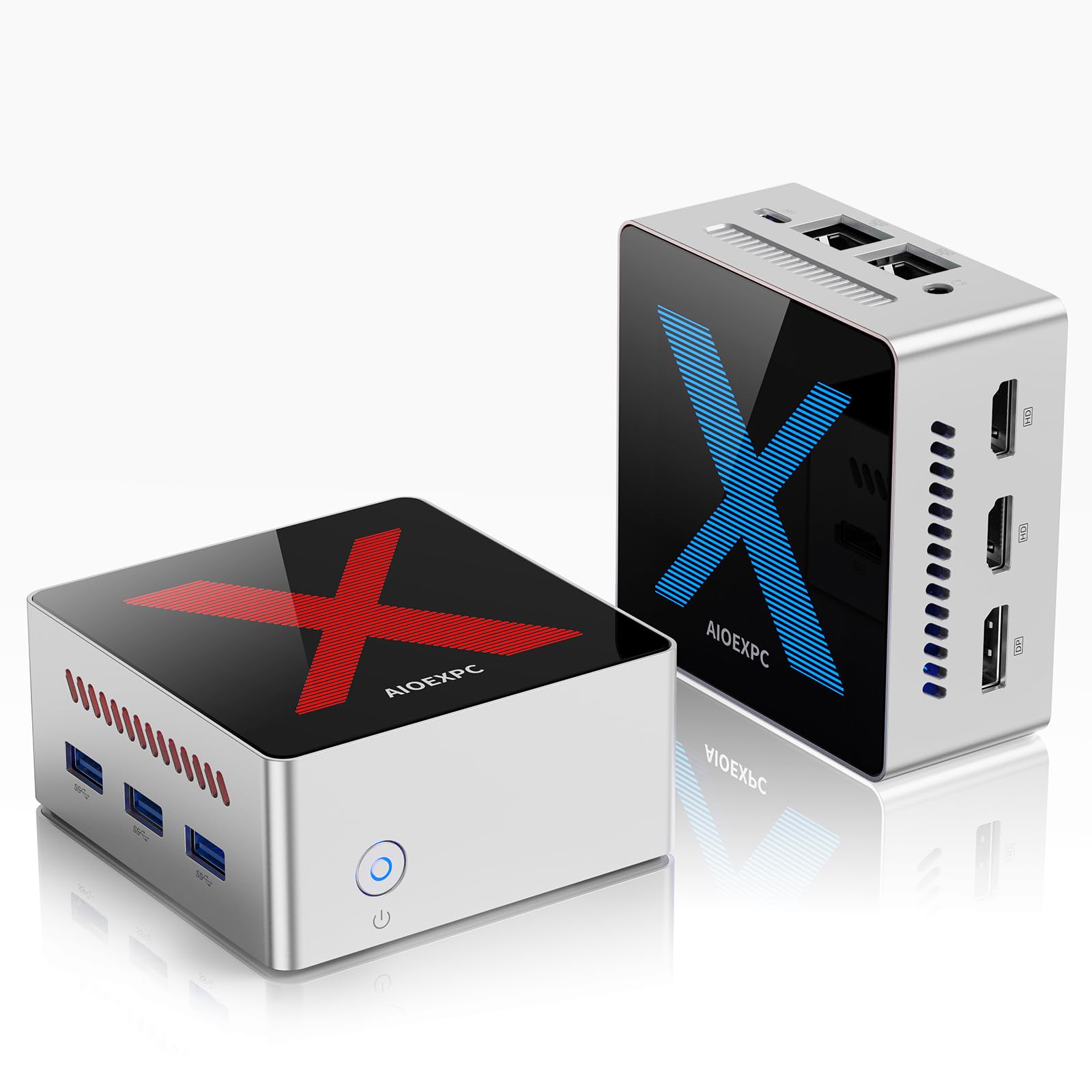 AIOEXPC Mini PC 12 GB LPDDR5, 256 GB M.2 SSD,Mini PC Windows 11 Pro Intel Alder Lake N95,Mini PC Desktop 2xHDMI, 1xDP,WiFi/BT, Micro PC 4K UHD,Mini Computer per Ufficio/Casa/Lavoro
