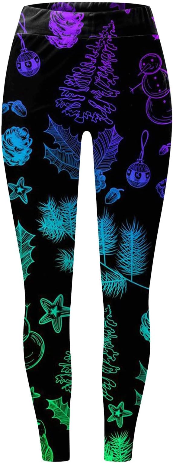 Leggins Natalizi Donna Cerchietto Di Renna Marrone Con Fiocco - Foto 12