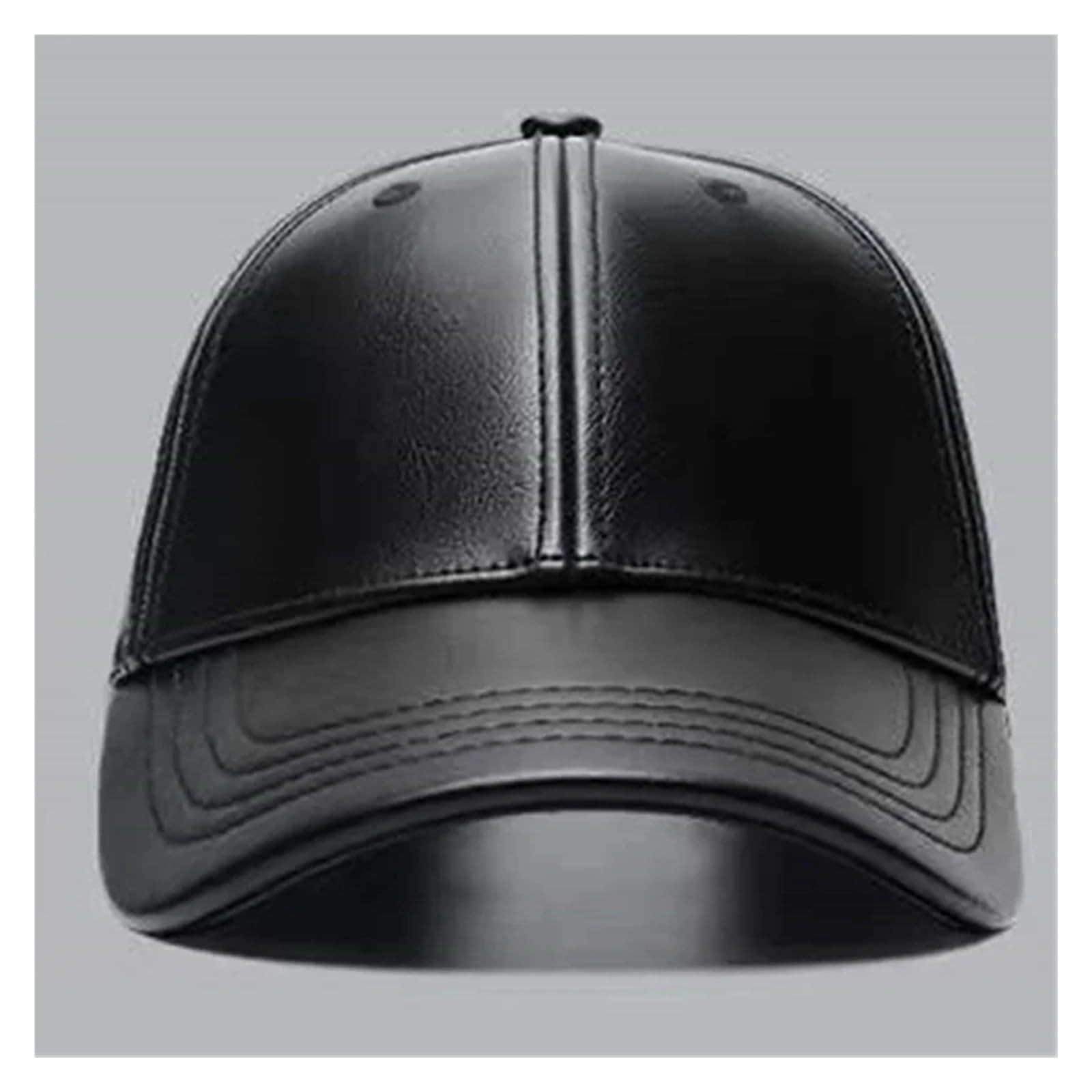 Berretto da Baseball Unisex Solido Donna for Uomo Hip-Hop in Pelle PU for Donna Cappello Sole Regolabile Cappelli Camionista